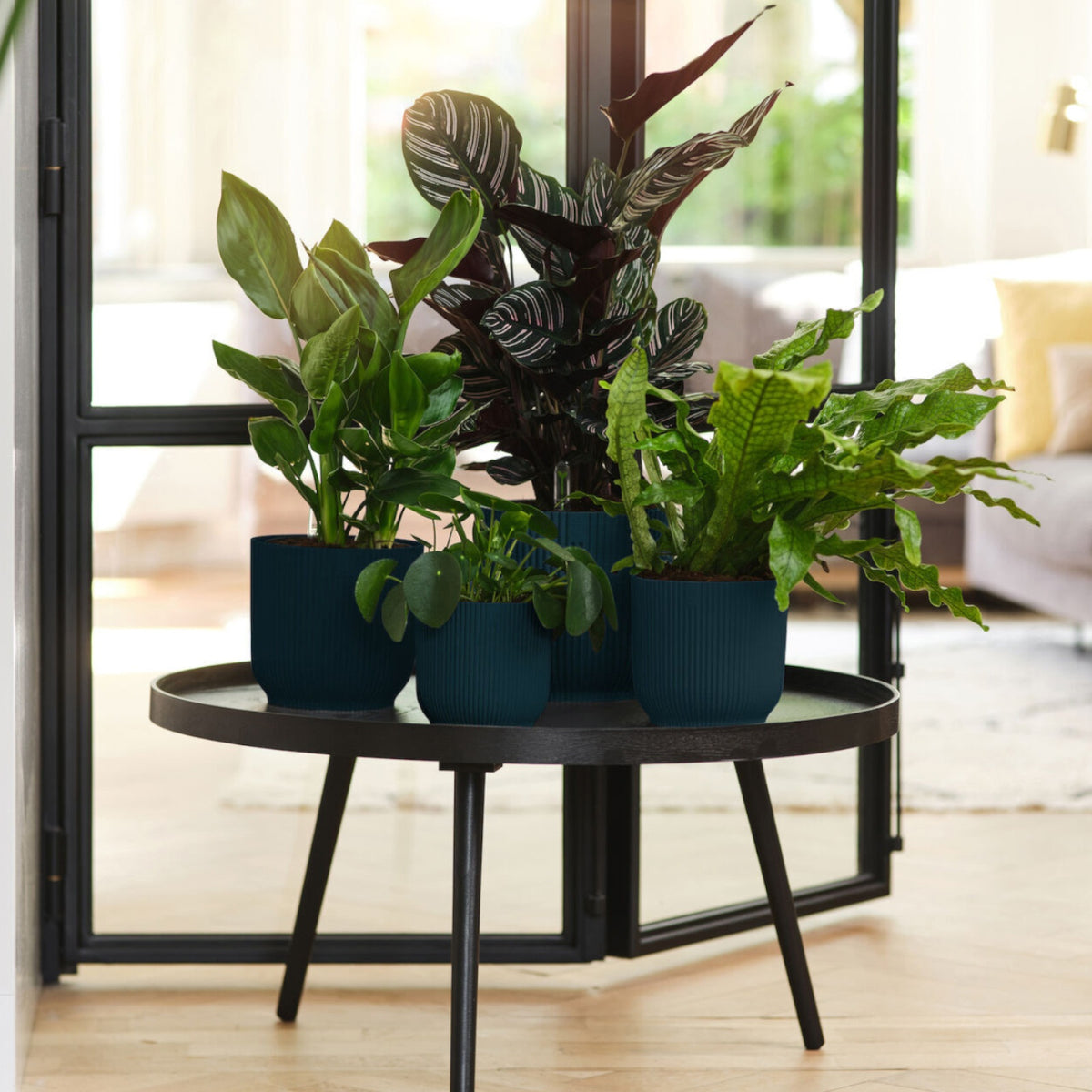 Bloempot Elho vibes fold diepblauw