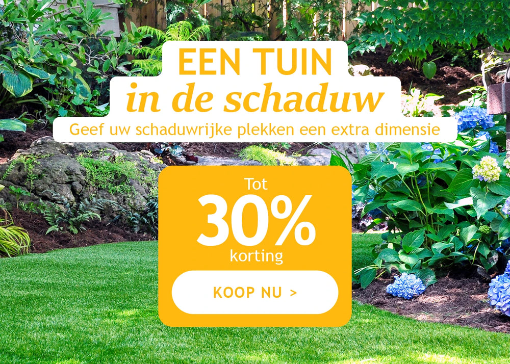 Schaduw in de tuin tot 30% korting!