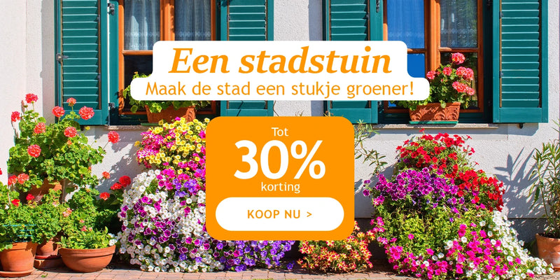 Een stadstuin tot 30% korting!