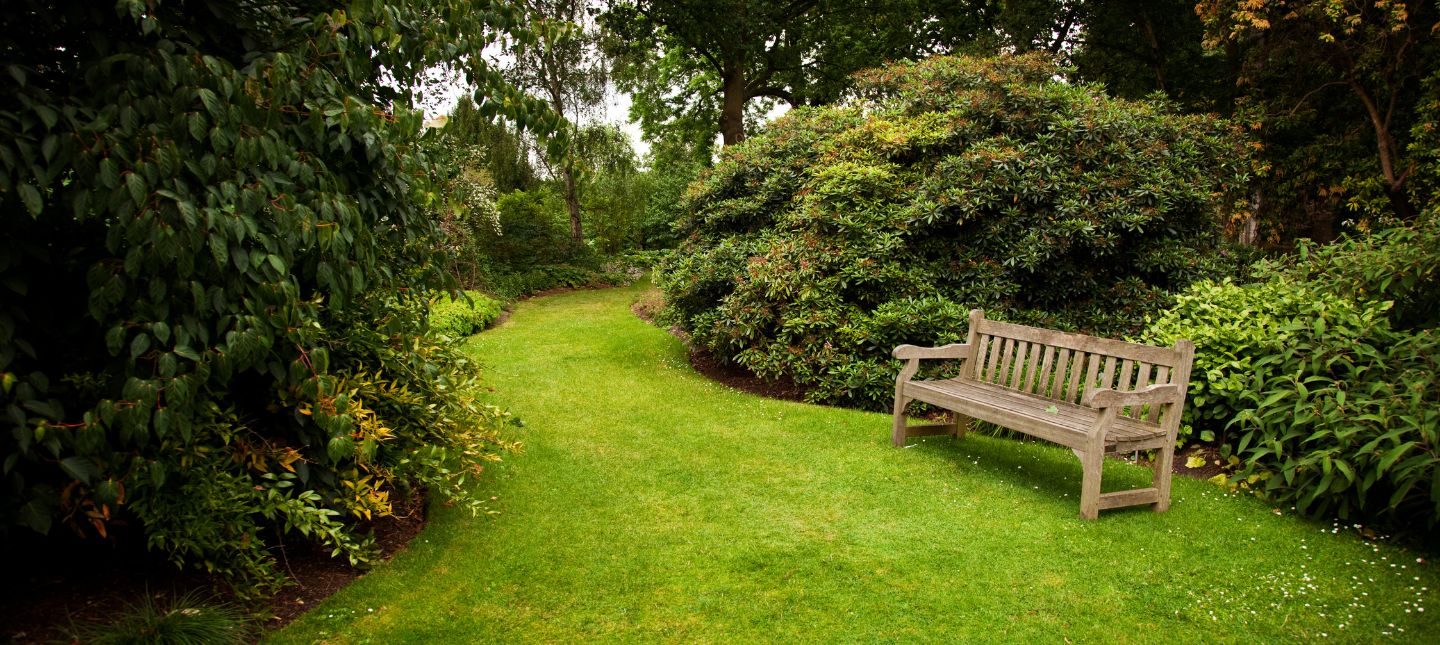 Tuin beschut tegen de wind