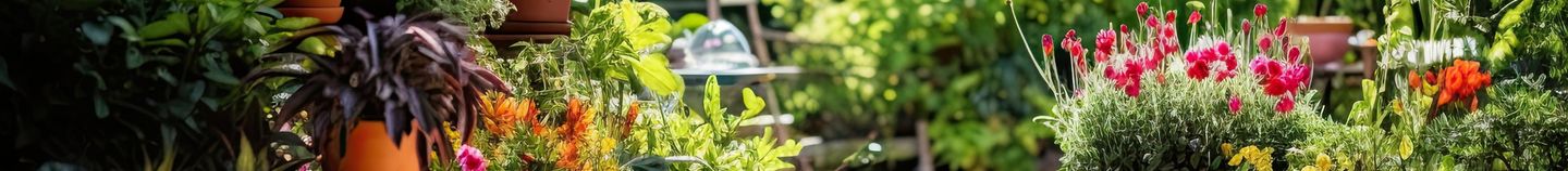 Zomerse bloementerras