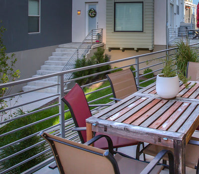Balkon op het noorden
