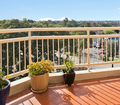 Balkon in continentaal klimaat