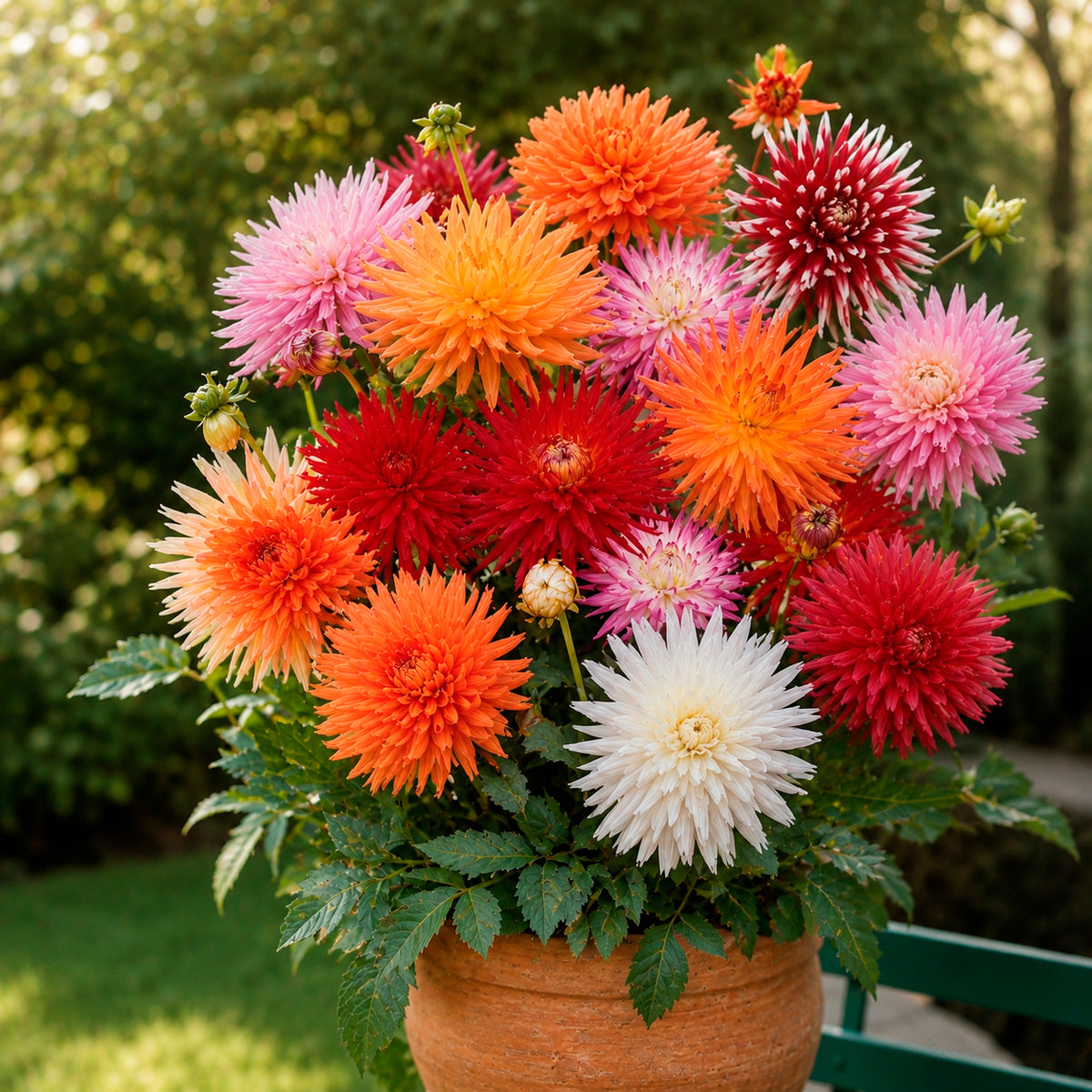 Dahlia Mix 'Cactus' (x10) - Dahlia cactus - Willemse