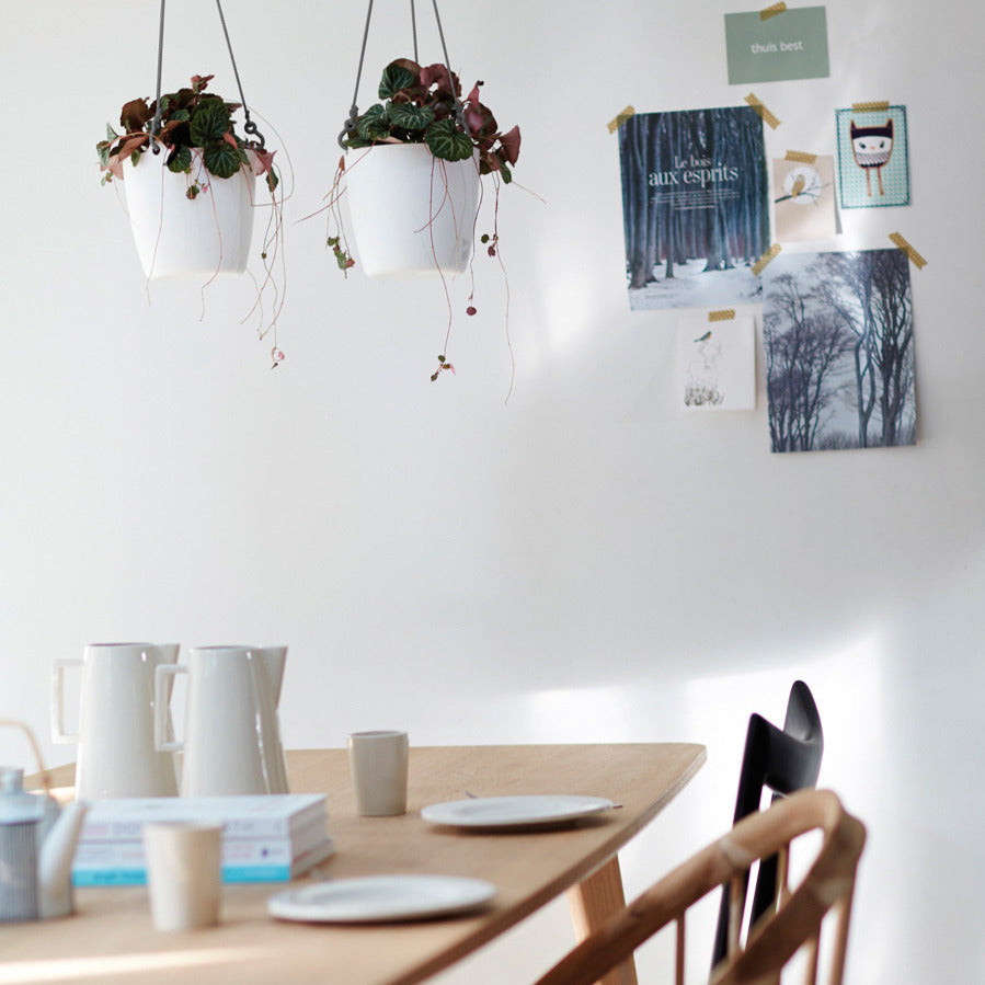 Hanging basket Elho brussels wit