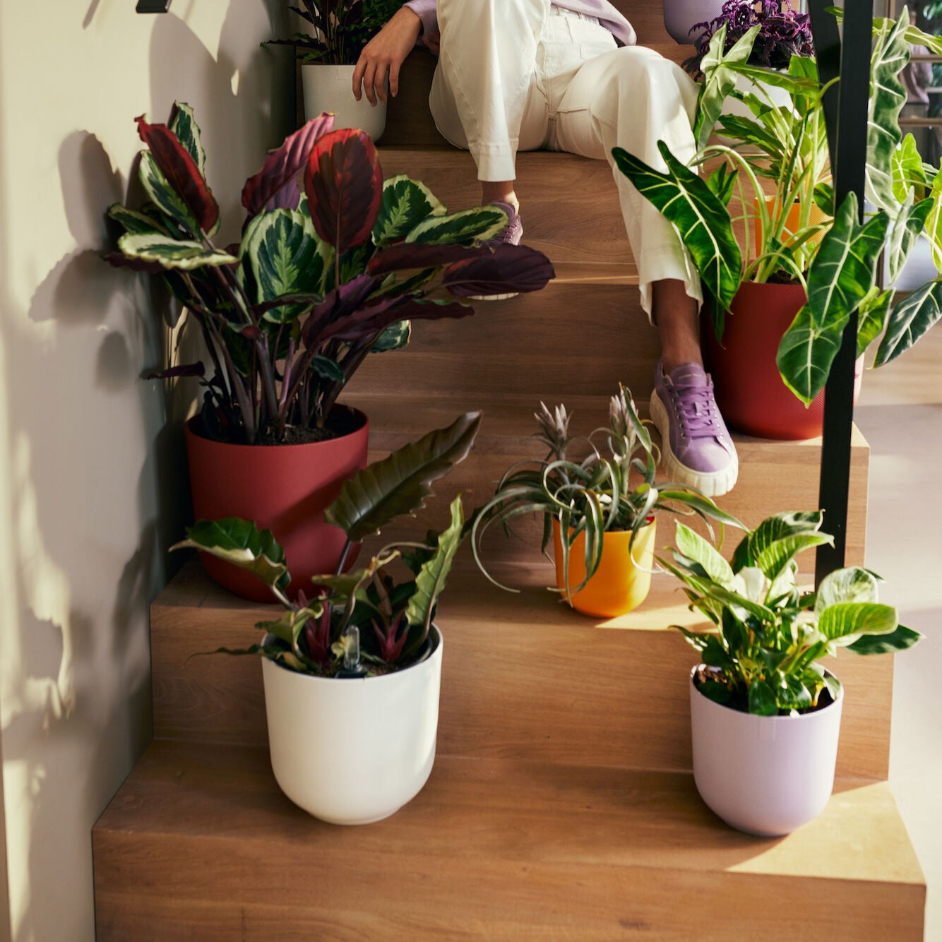 Elho Bloempot Jazz rond zijdewit - Binnenpotten - Willemse