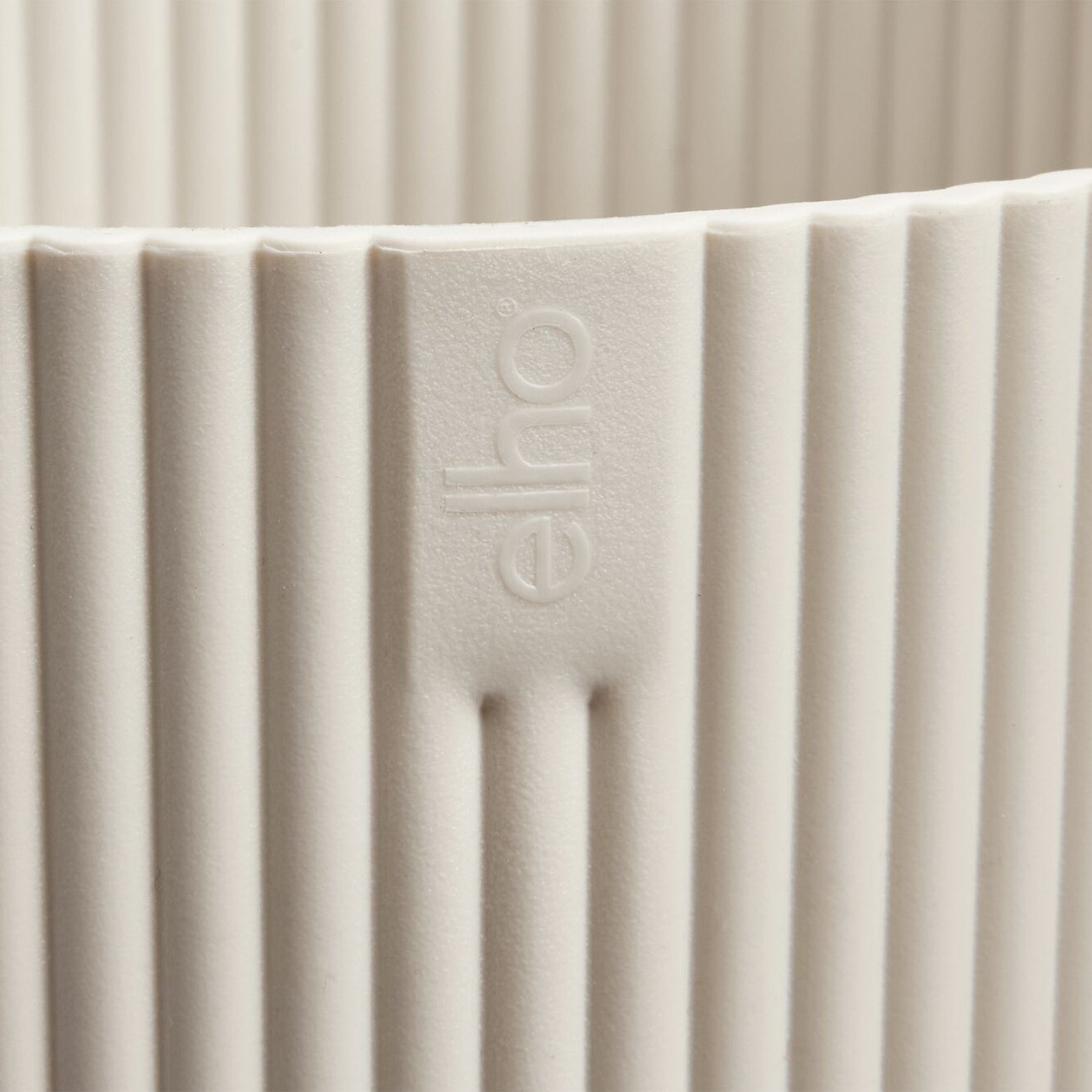 Binnenpotten - Elho Bloempot Vibes fold rond linnen wit - 