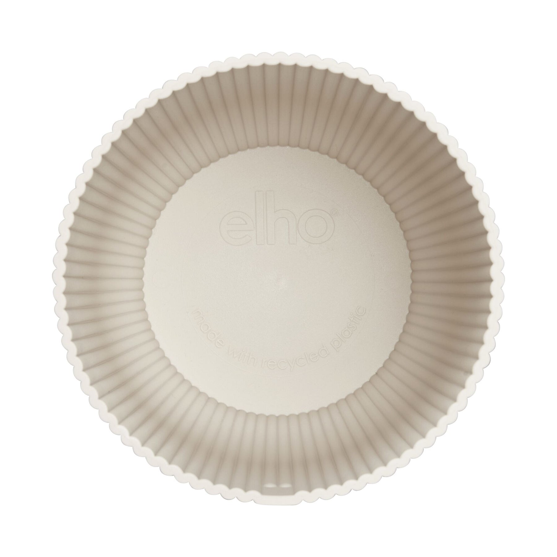  - Elho Bloempot Vibes fold rond linnen wit - Binnenpotten