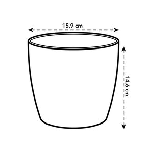 Elho Bloempot Brussels rond -  antraciet