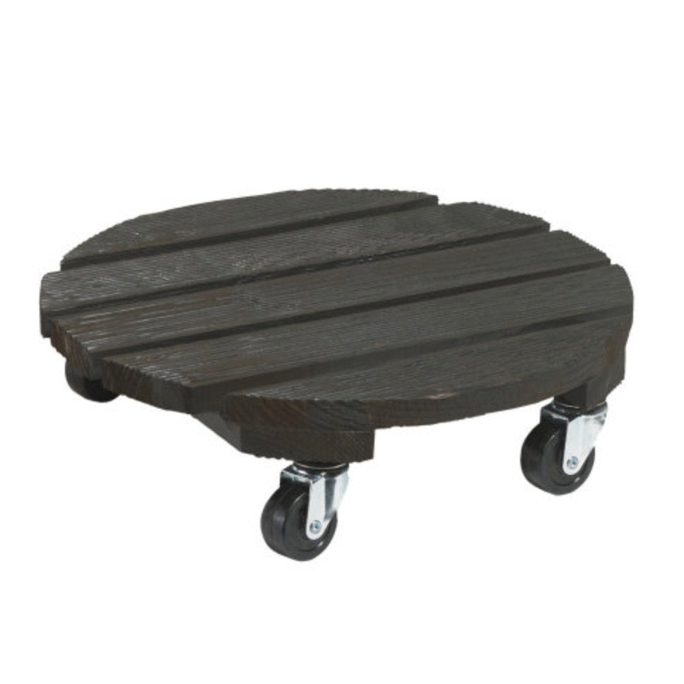 Onderzetters en vloerbeschermers - Plantentrolley van hout - 