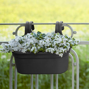 Elho Balkonbak Green Basics easy hanger ovaal - zwart