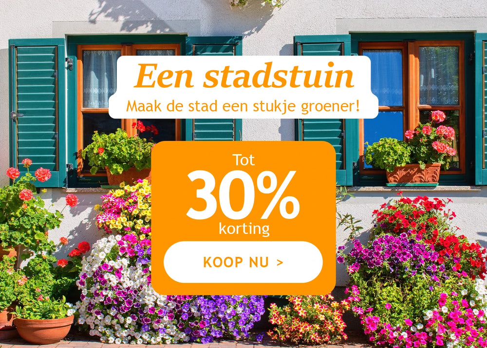 Een stadstuin tot 30% korting!